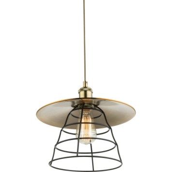 Závesné svietidlo, kov bronzový, kov čierny, Ø300 V:1500, bez žiarovky 1xE27, max. 60W 230V. obrazok-1